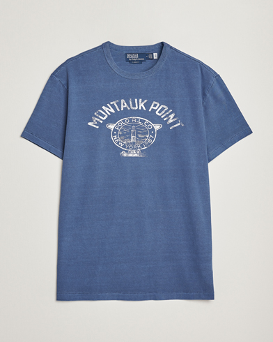Herre |  | Polo Ralph Lauren | Graphic Logo Jerset Crew Neck T-Shirt Earth Blue