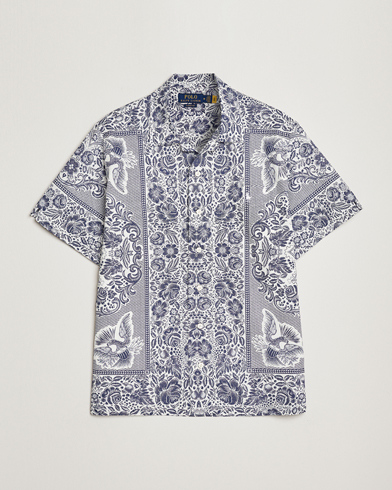 Herre |  | Polo Ralph Lauren | Printed Paisley Short Sleeve Shirt Blue