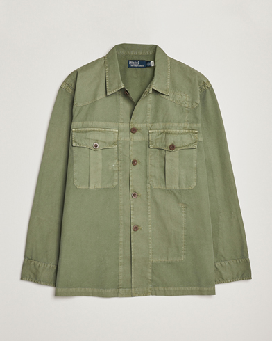 Herre | Polo Ralph Lauren | Polo Ralph Lauren | Twill Pocket Shirt Jacket Olive