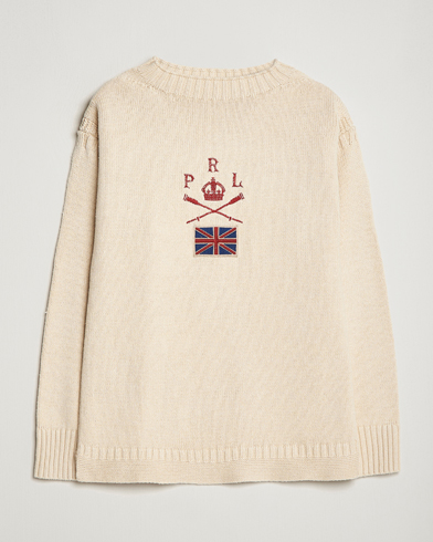 Herre | Strikkede gensere | Polo Ralph Lauren | Knitted Anchor Sweater Cream