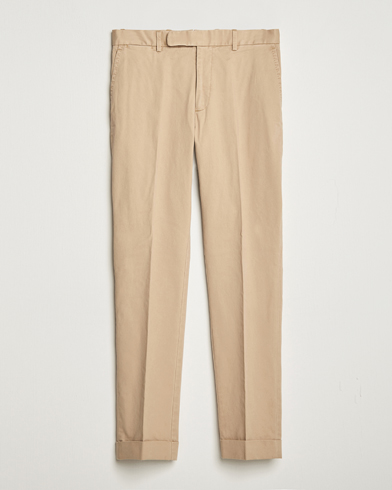 Herre | Dressbukser | Polo Ralph Lauren | Cotton Stretch Trousers Monument Tan