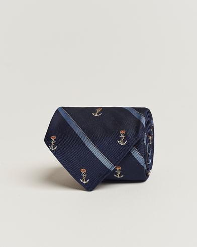 Herre |  | Polo Ralph Lauren | Vintage Striped Anchor Tie Navy/Blue