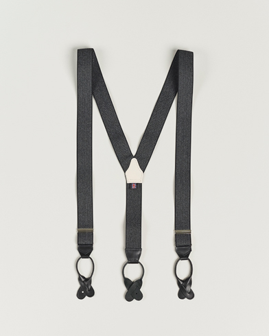 Herre | Bukseseler | Albert Thurston | Elastic Herringbone Braces 35mm Grey