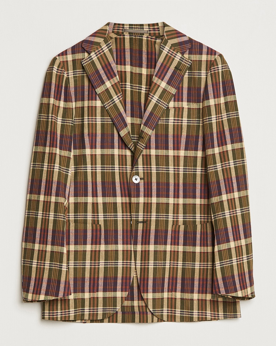 Herre | Beams F | Beams F | Patch Pocket Blazer Dark Brown Madras