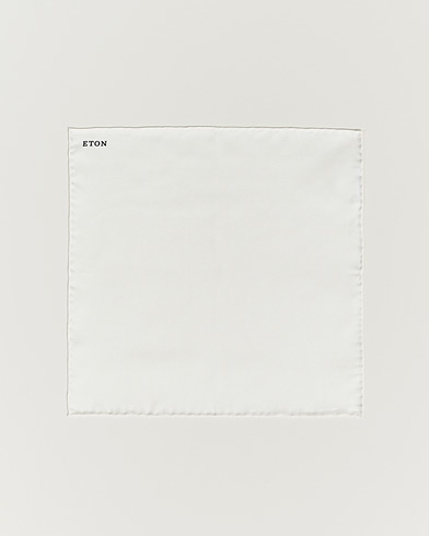 Herre | Lommetørklær | Eton | Silk Pocket Square White