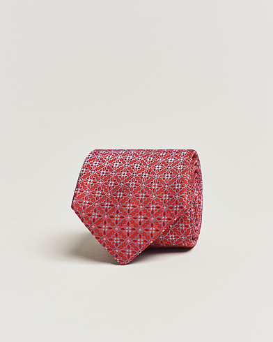 Herre | Assesoarer | Eton | Silk Printed Flower Tie Red