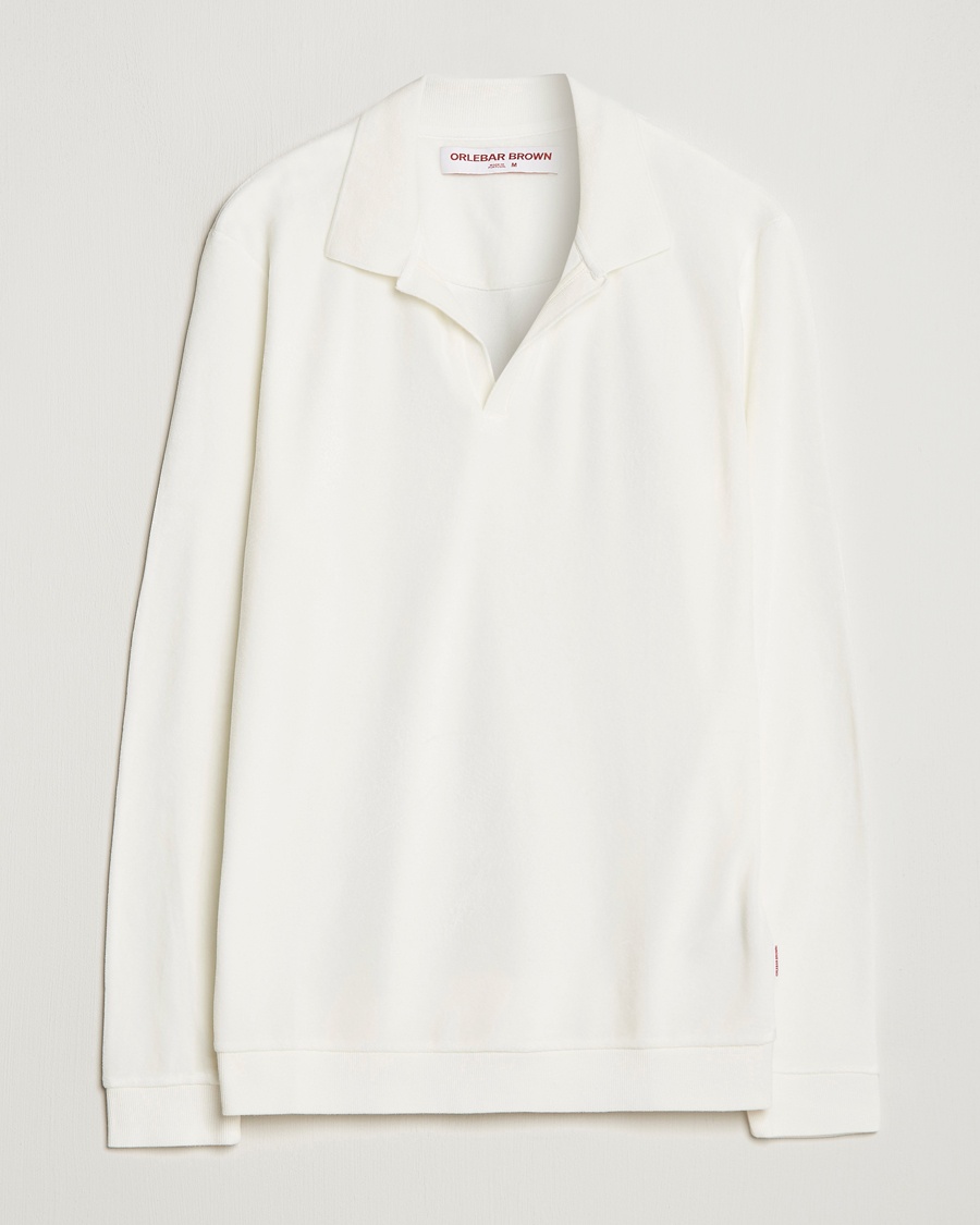 Herre | | Orlebar Brown | Bouvet Cotton/Modal Terry Long Sleeve Terry Sandbar