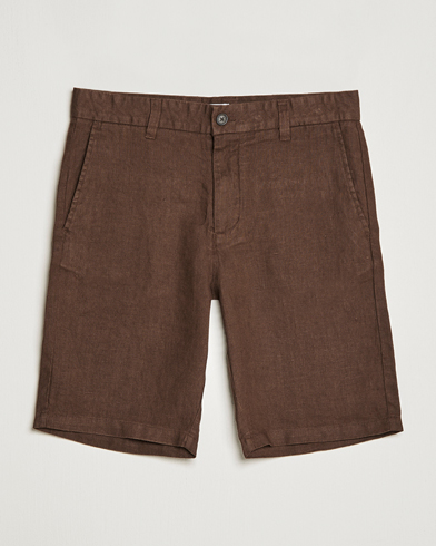 Herre | Shorts | NN07 | Crown Linen Shorts Brown