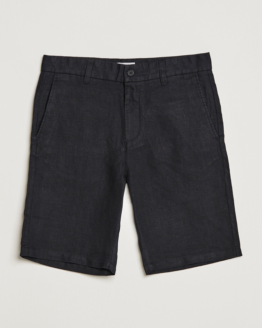 Herre | | NN07 | Crown Linen Shorts Black