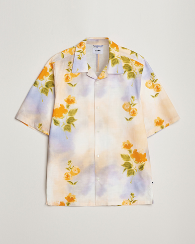 Herre | Kortermede skjorter | NN07 | Ole Short Sleeve Printed Cotton/Tencel Shirt Multi
