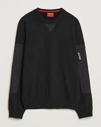Herre | Strikkede gensere | HUGO | Sutil Knitted Sweater Black