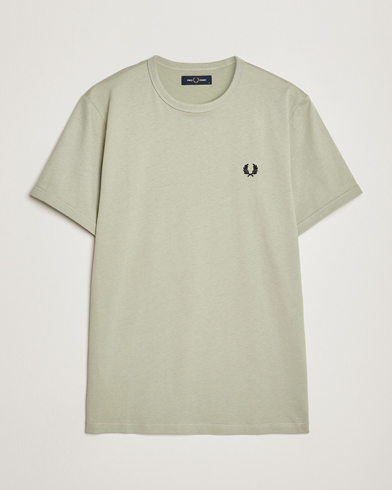 Herre |  | Fred Perry | Ringer Cotton T-Shirt Seagrass
