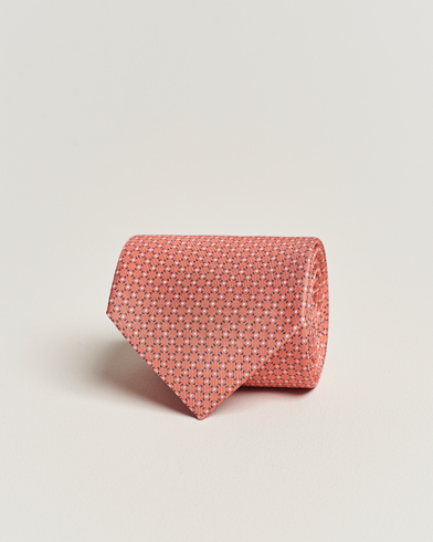 Herre |  | E. Marinella | 3-Fold Printed Silk Tie Orange