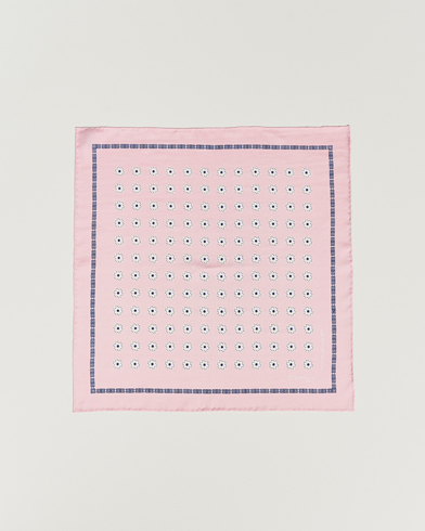 Herre |  | E. Marinella | Printed Silk Pocket Square Pink