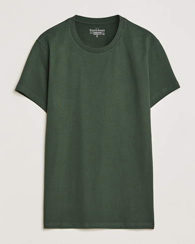 Herre | Bread & Boxers | Bread & Boxers | Heavy Cotton Crew Neck T-shirt Forest Green
