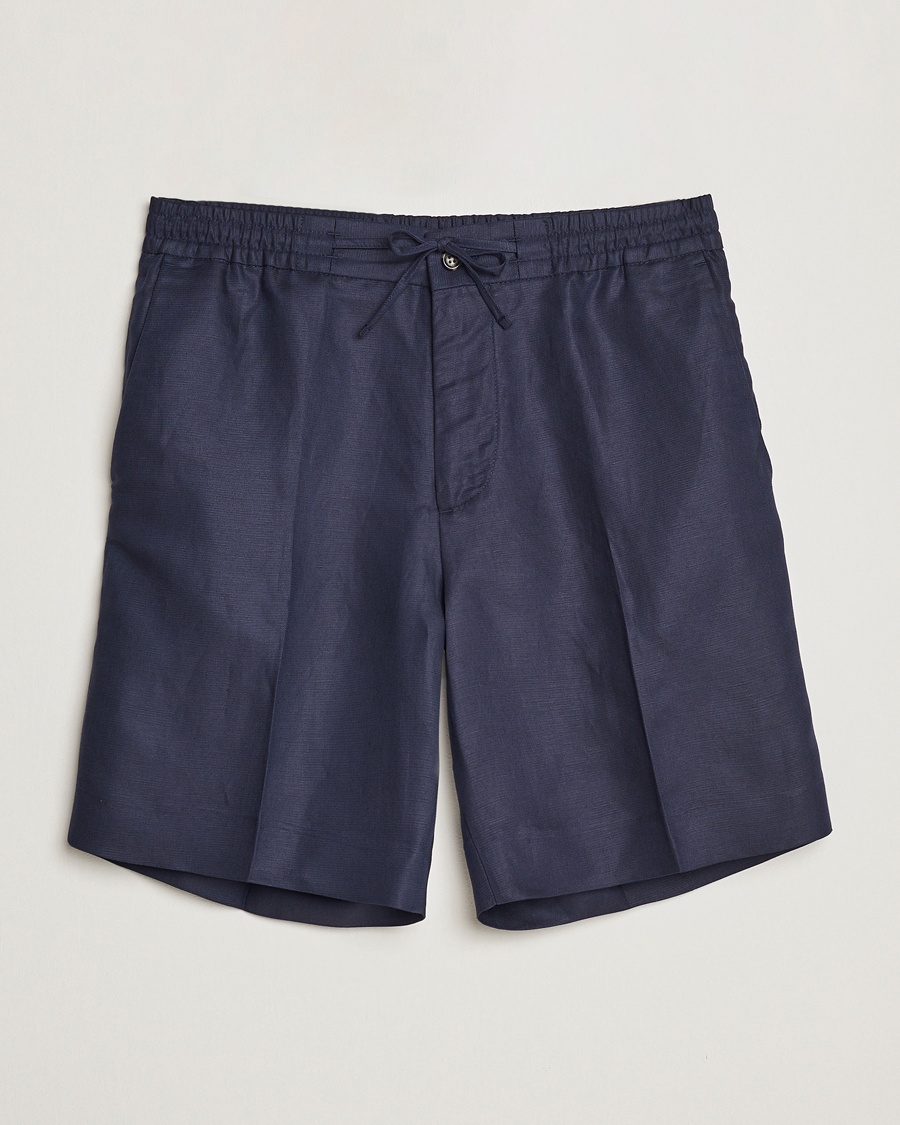 Herre | | J.Lindeberg | Baron Tencel/Linen Shorts Navy