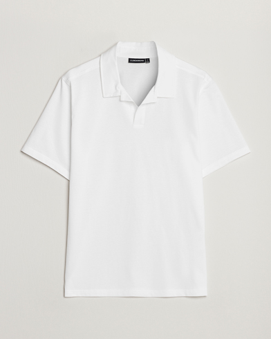 Herre | Kortermet piké | J.Lindeberg | Asher Open Collar Polo Shirt White