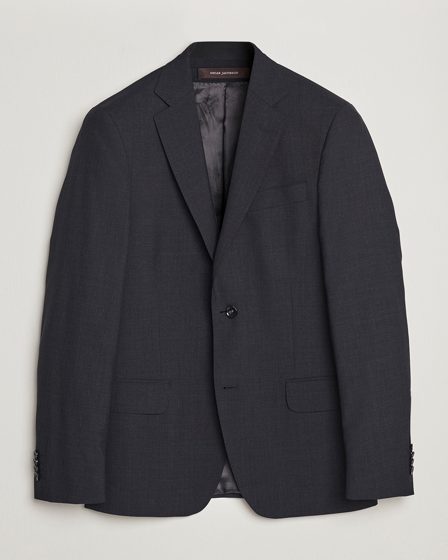 Oscar Jacobson Edmund Wool Blazer Grey