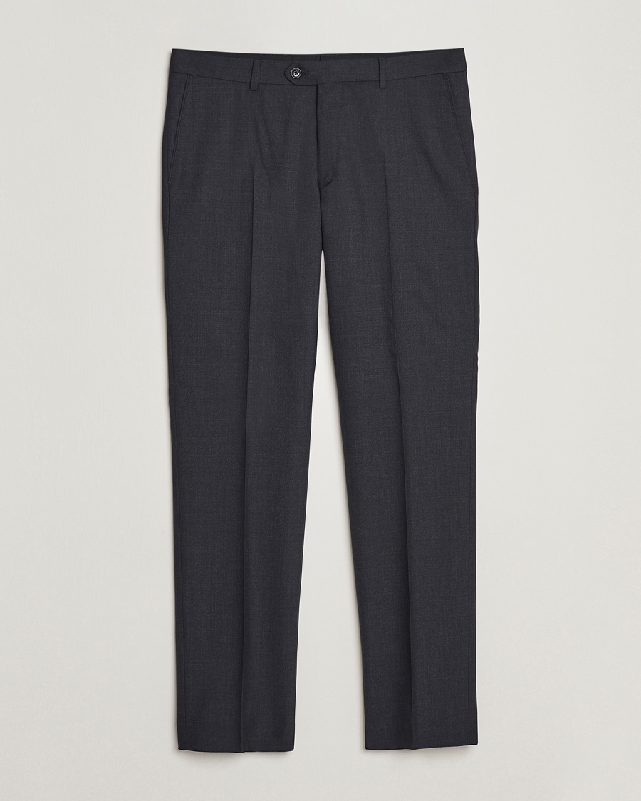 Herre | Mørk dress | Oscar Jacobson | Diego Wool Trousers Grey