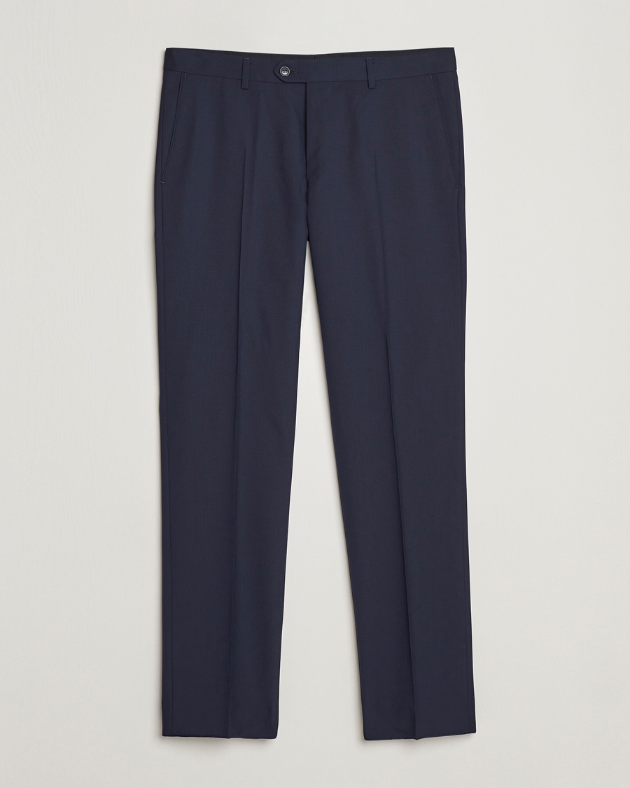 Herre | Oscar Jacobson | Oscar Jacobson | Diego Wool Trousers Blue