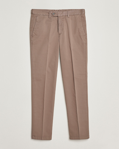 Herre | Bukser | Oscar Jacobson | Danwick Cotton Trousers Light Brown