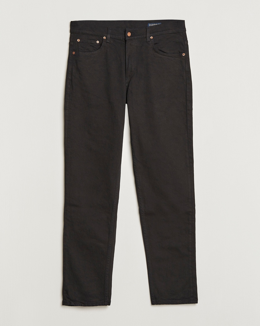 Herre | Tapered fit | Oscar Jacobson | Karl Cotton Stretch Jeans Black