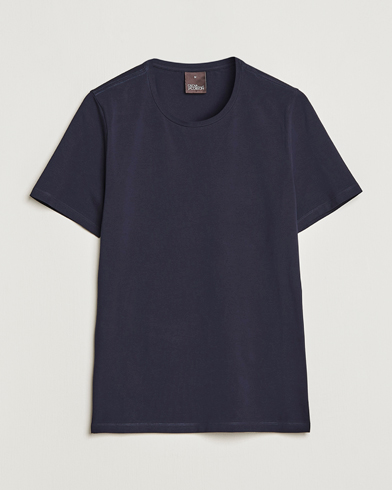 Herre | T-Shirts | Oscar Jacobson | Kyran Cotton T-shirt S-S Navy