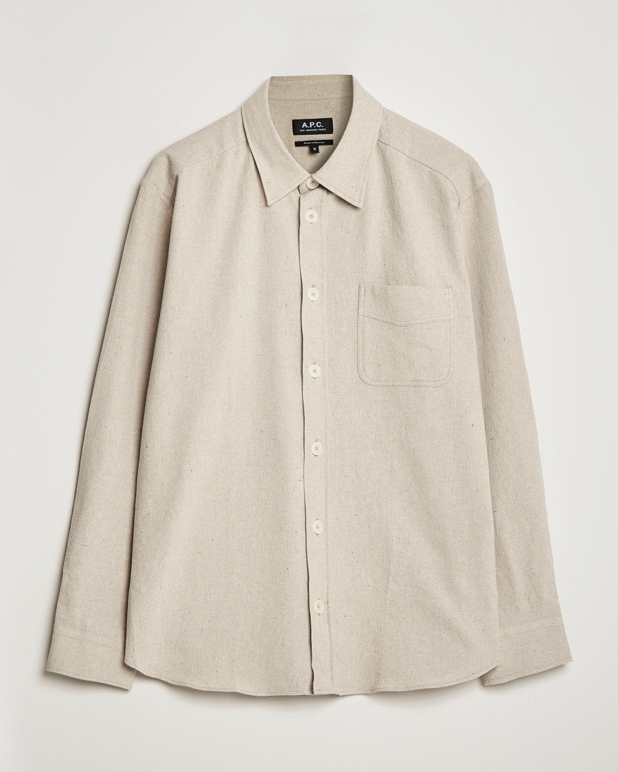 Herre | | A.P.C. | Aston Overshirt Light Beige