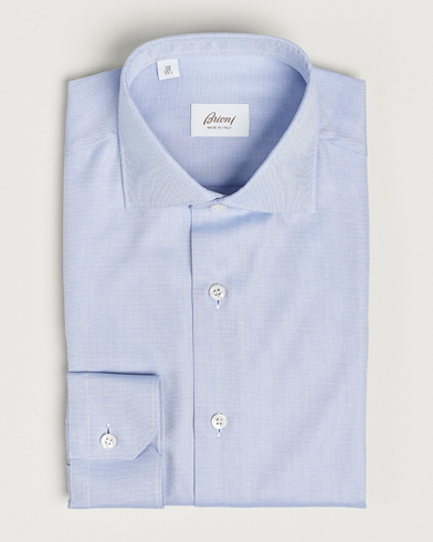 Herre |  | Brioni | Slim Fit Royal Oxford Dress Shirt Light Blue