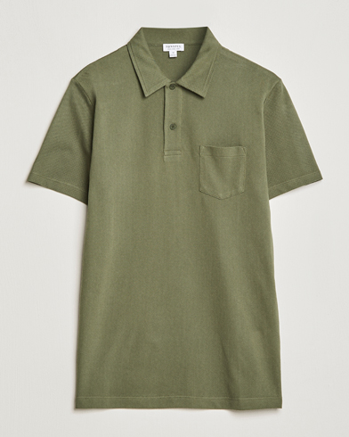 Herre | Kortermet piké | Sunspel | Riviera Polo Shirt Hunter Green