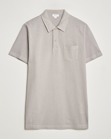 Herre | Sunspel | Sunspel | Riviera Polo Shirt Mid Grey