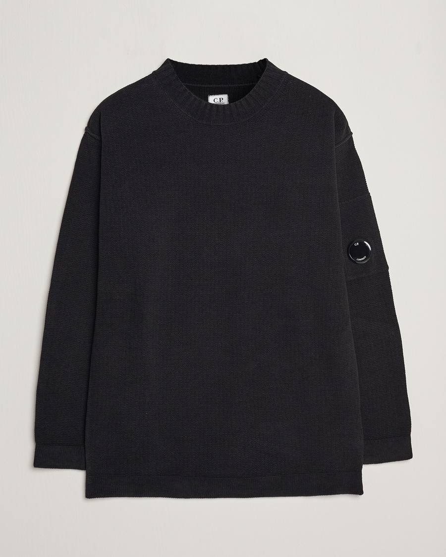 Herre | C.P. Company | C.P. Company | Chenille Cotton Crewneck Black