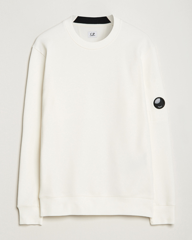 Herre | C.P. Company | C.P. Company | Diagonal Raised Fleece Lens Sweatshirt White