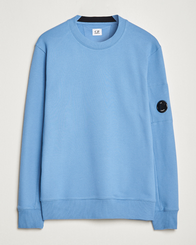 Herre | C.P. Company | C.P. Company | Diagonal Raised Fleece Lens Sweatshirt Blue