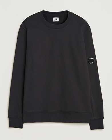 Herre | C.P. Company | C.P. Company | Diagonal Raised Fleece Lens Sweatshirt Black