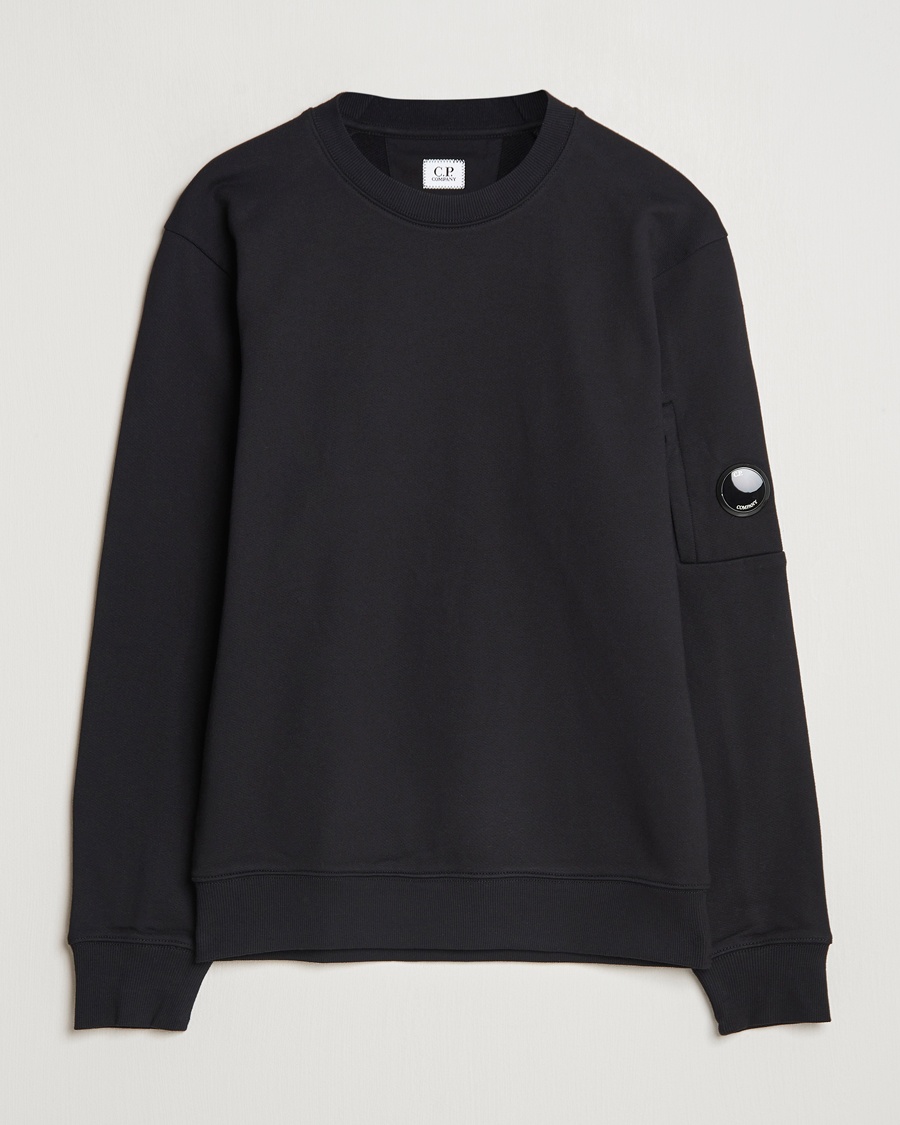 Herre | Sweatshirts | C.P. Company | Diagonal Raised Fleece Lens Sweatshirt Black