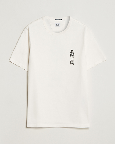 Herre |  | C.P. Company | Mercerized Jersey Logo T-Shirt White
