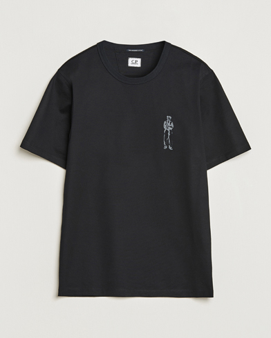 Herre | C.P. Company | C.P. Company | Mercerized Jersey Logo T-Shirt Black