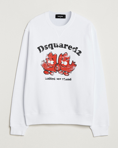 Herre | Dsquared2 | Dsquared2 | Cool Fit Crew Neck Sweatshirt White