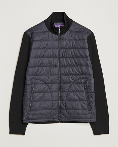 Herre | Dressede jakker | Ralph Lauren Purple Label | Hybrid Zip Jacket Black