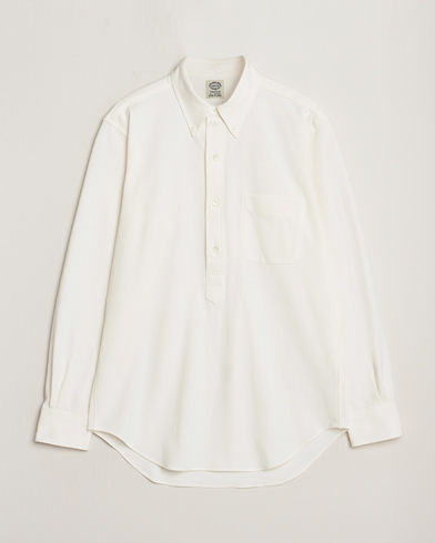 Herre | Japanese Department | Kamakura Shirts | Vintage Ivy Knit Popover Shirt Off White