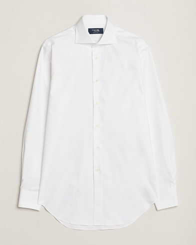 Herre | Casual | Kamakura Shirts | Slim Fit Royal Oxford Spread Shirt White