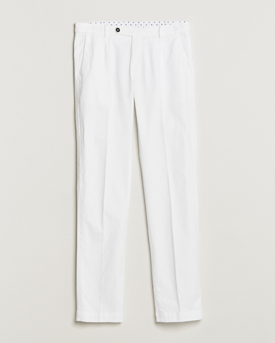Herre |  | Massimo Alba | Ionio Cotton/Cashmere Trousers White