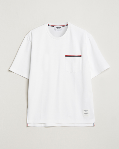 Herre | Thom Browne | Thom Browne | Short Sleeve Pocket T-Shirt White