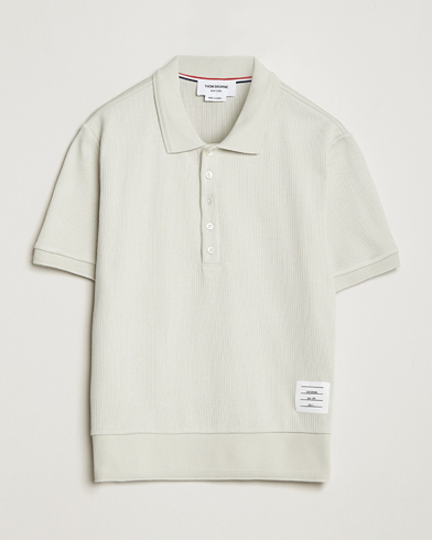Herre | Thom Browne | Thom Browne | Short Sleeve Knitted Polo Natural White