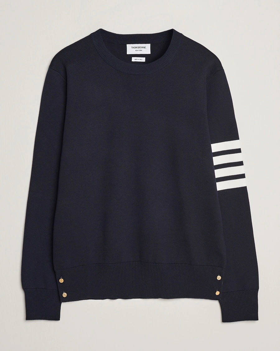 Herre | Pullovers rund hals | Thom Browne | Milano Stitch Crew Neck Navy