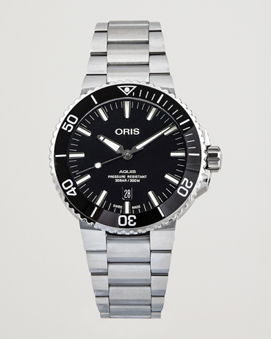 Herre |  | Oris | Aquis Date 43,5mm Polished Black