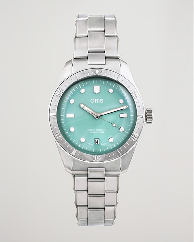 Herre |  | Oris | Divers Sixty-Five 38,5mm Cotton Candy Light Green