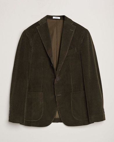 Herre | Dressjakker | Boglioli | K Jacket Corduroy Blazer Dark Green