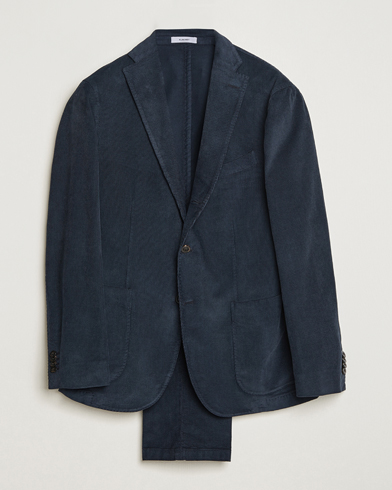 Herre | Dresser | Boglioli | K Jacket Baby Corduroy Suit Navy